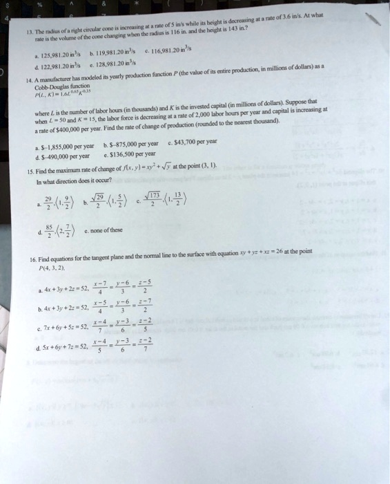 Browse Questions For Calculus 1 Ab