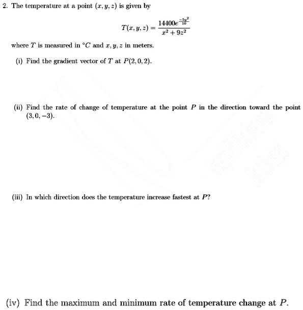 SOLVED The Temperature At Point T y Is Given By N 14400k T y 