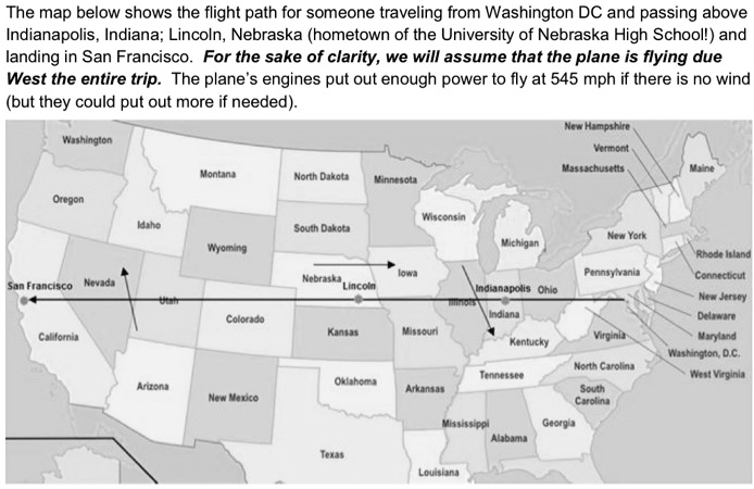 SOLVED The map below shows the flight path for someone traveling