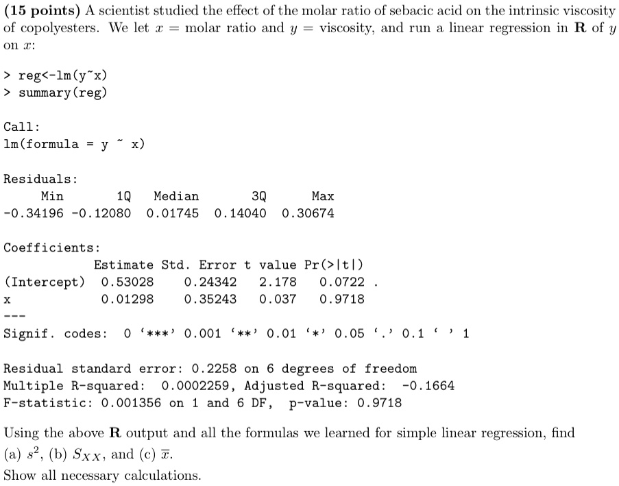 SOLVED: (15 points) A scientist studied the effect of the molar ratio ...