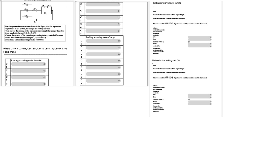 SOLVED: Texts: For the system of the capacitors shown in the figure ...