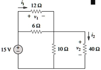 SOLVED: Find V1 And V2 In The Circuit Shown In The Figure. Also ...