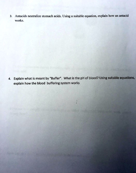 SOLVED Antacids neutralize stomach acids. Using a suitable equation