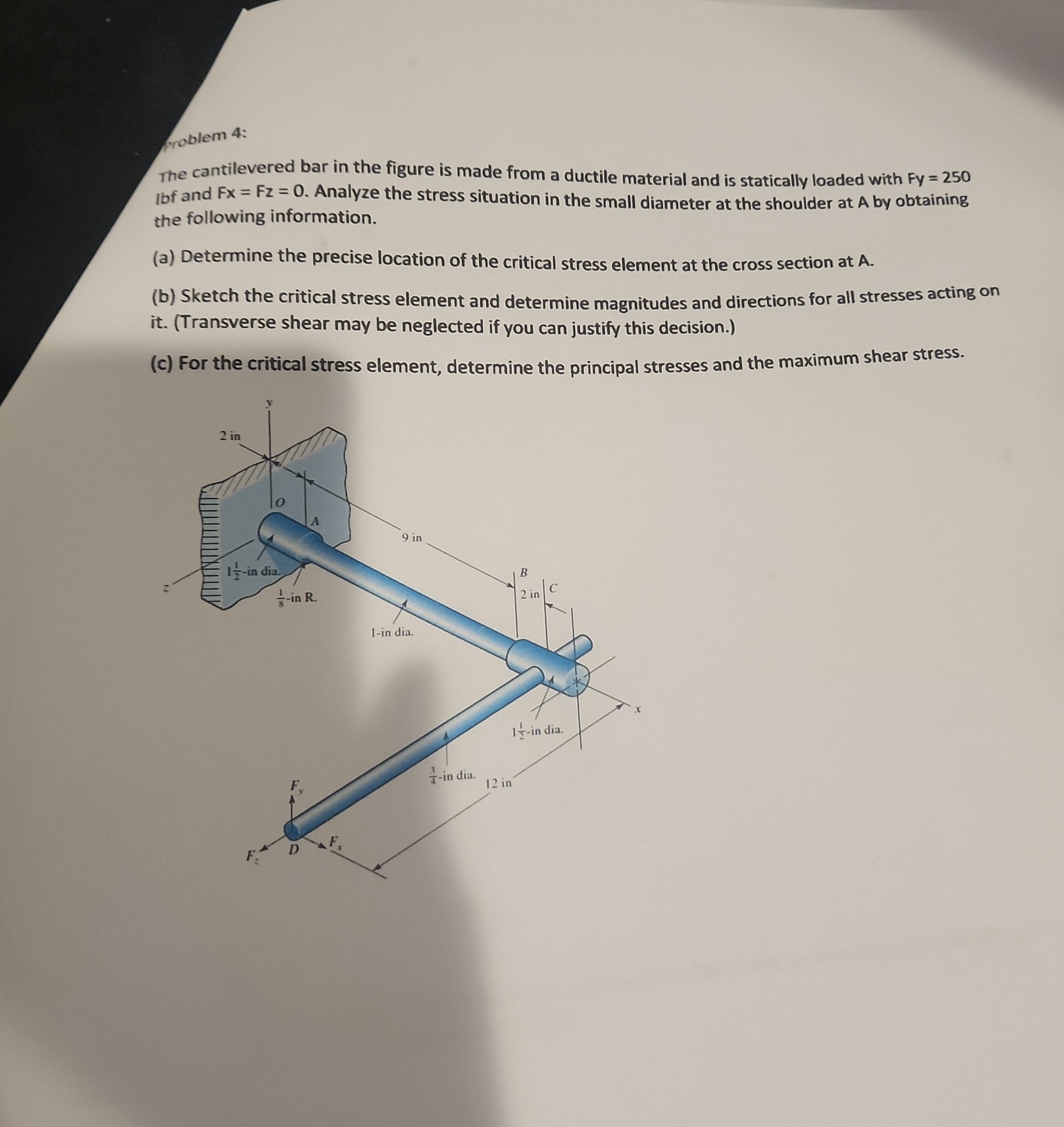 solved-problem-4-the-cantilevered-bar-in-the-figure-is-made-from-a