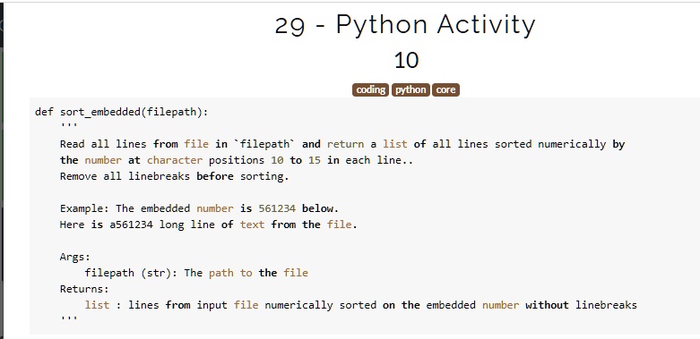 VIDEO solution: 29 Python Activity 10 coding python core def ... image.