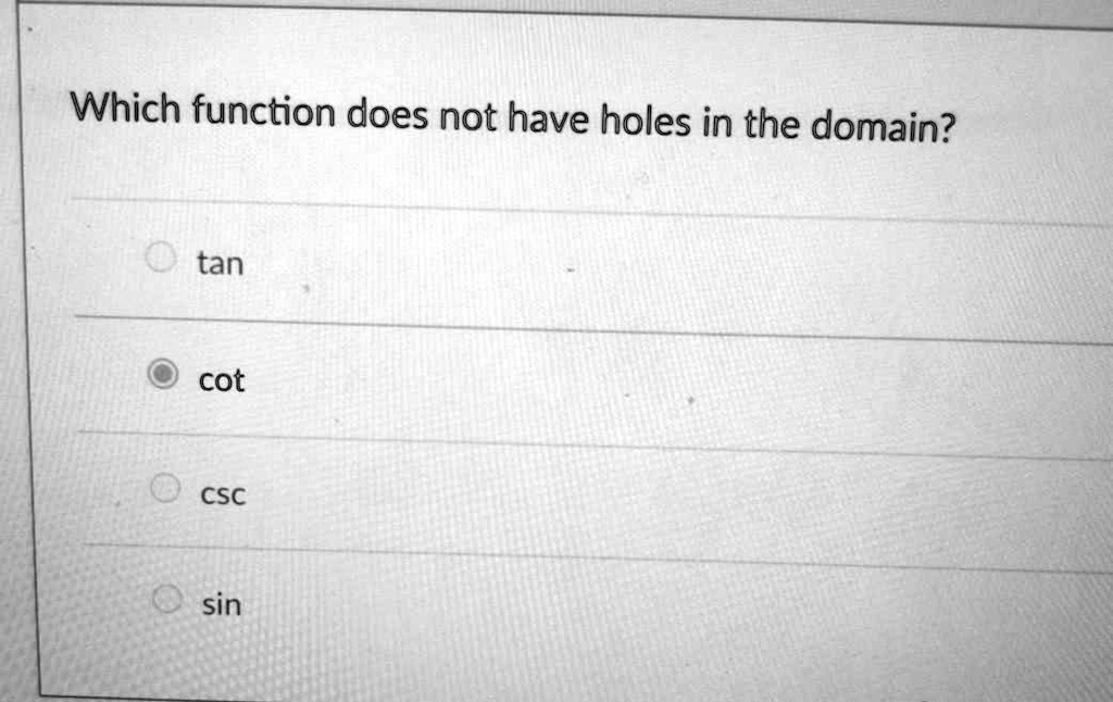 Which function does not have holes in the...