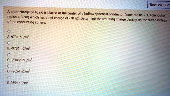 Time ieit 112A point charge of 40 nC is placed at the… - SolvedLib