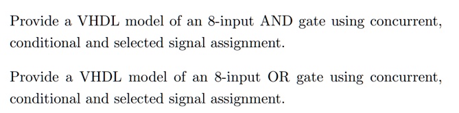 vhdl concurrent conditional assignment