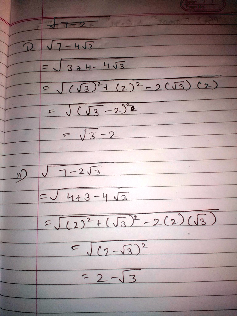 SOLVED: In Both Of These Questions (a+b)^2 Formula Is Applied, Which ...