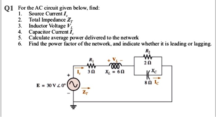 VIDEO solution: For the AC circuit given below, find: 1. Source Current ...