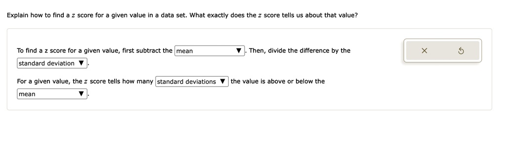Explain How To Find Score For Given Value In Data Set What Exactly Does 