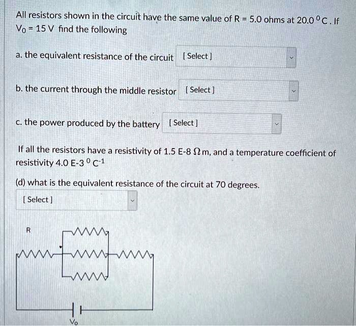 All resistors shown in the circuit have the same valu… SolvedLib