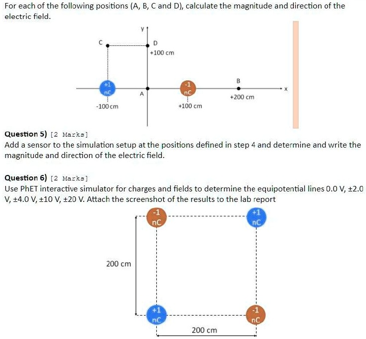 SOLVED For each of the following positions (A, B, C, and D), calculate