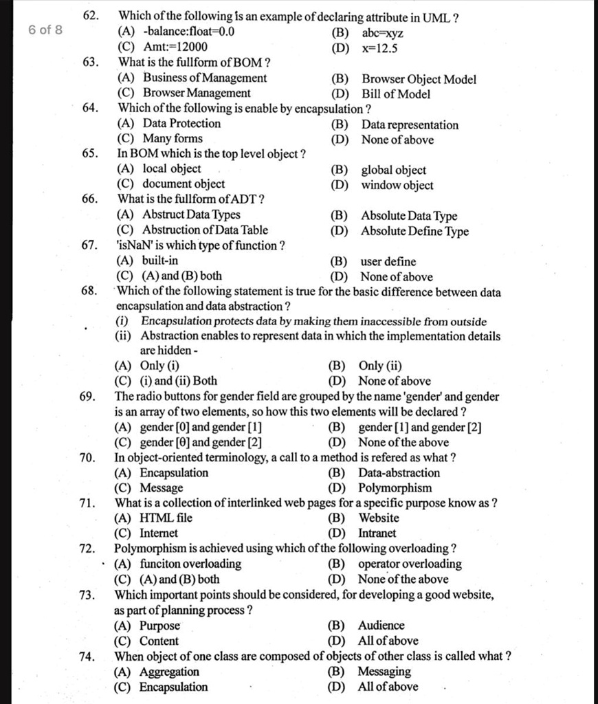 answers from q62 to q74 62019