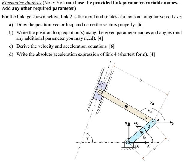 SOLVED: Kinematics Analysis (Note: You must use the provided link ...