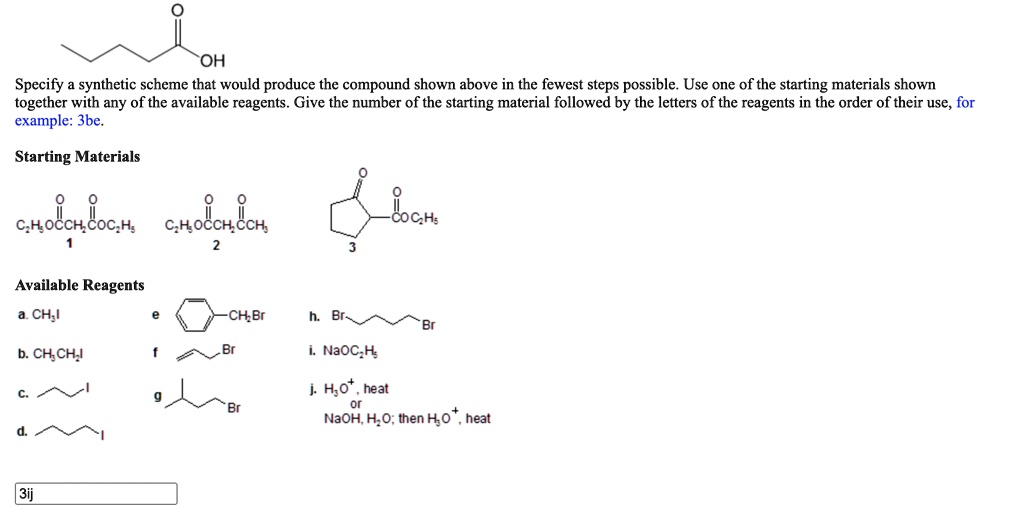 solved-specify-a-synthetic-scheme-that-would-produce-the-compound