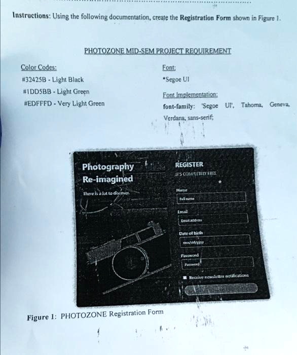 Instructions: Using the following documentation, create the ...