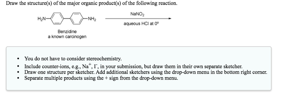 SOLVED: Draw the structure(s) of the major organic product(s) of the ...