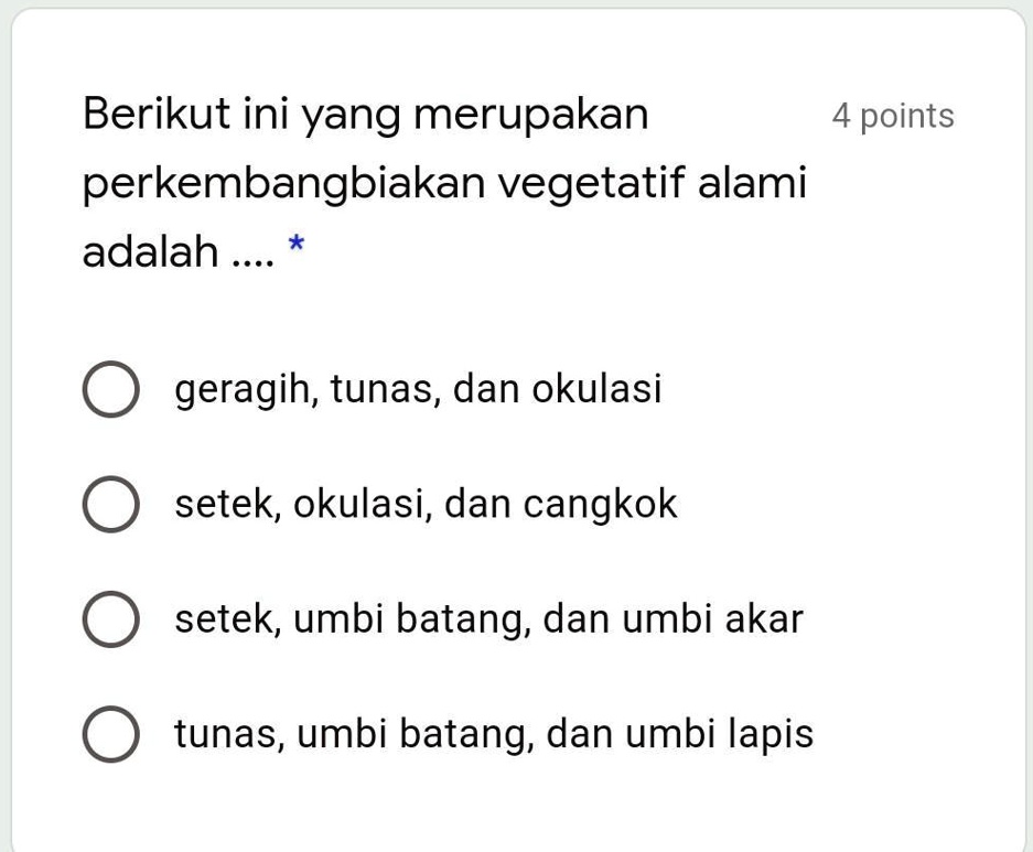 SOLVED: bantu pls') dikumpul hri ini Berikut ini yang merupakan 4 ...