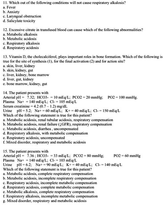 SOLVED: Which out of the following conditions will not cause ...