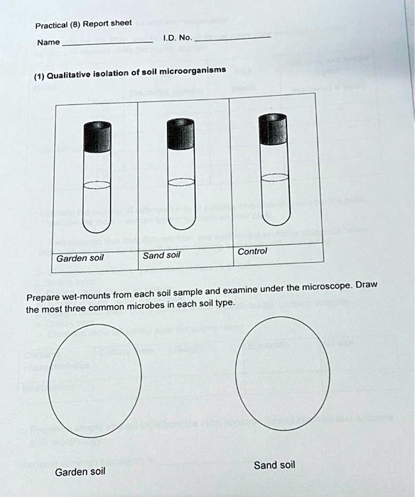 SOLVED Practical Report Sheet L.D. No Name Qualitative Isolation of