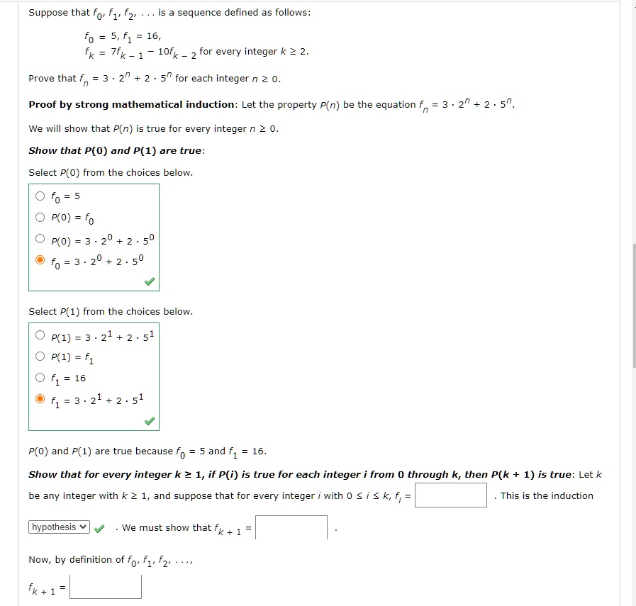 Suppose that f', f1', F2' are defined as follows: f0 = 5, f1 = 16, fk ...