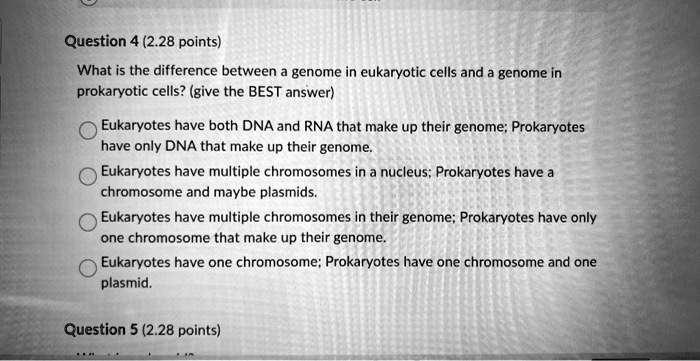 SOLVED: Question 4 (2.28 points) What is the difference between a ...