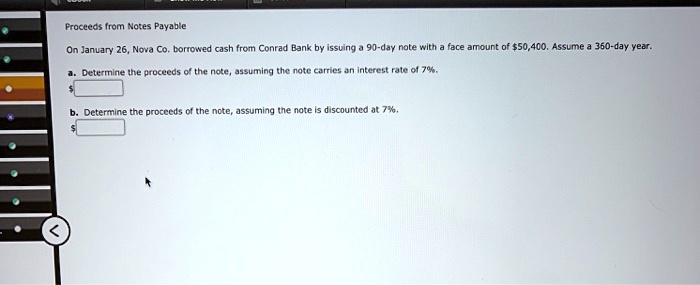 proceeds from notes payable on january 26nova co borrowed cash from ...