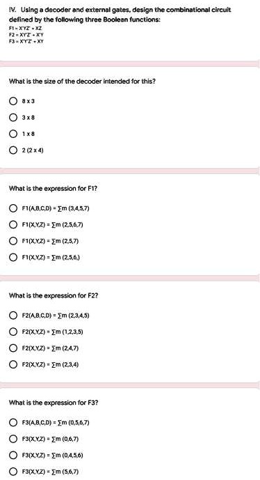 Solved F1 X Xy Zy B F2 Xy X Xyz F3 Abc Abc Abc Draw T