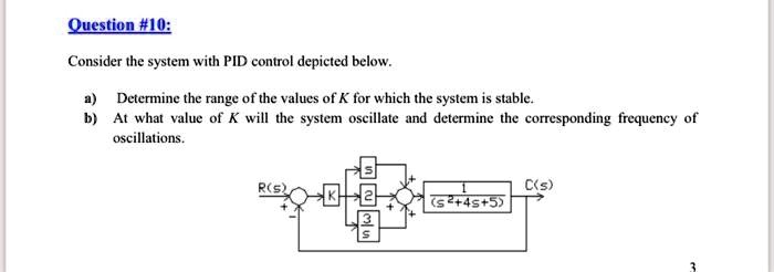 SOLVED: Consider The System With PID Control Depicted Below: A ...