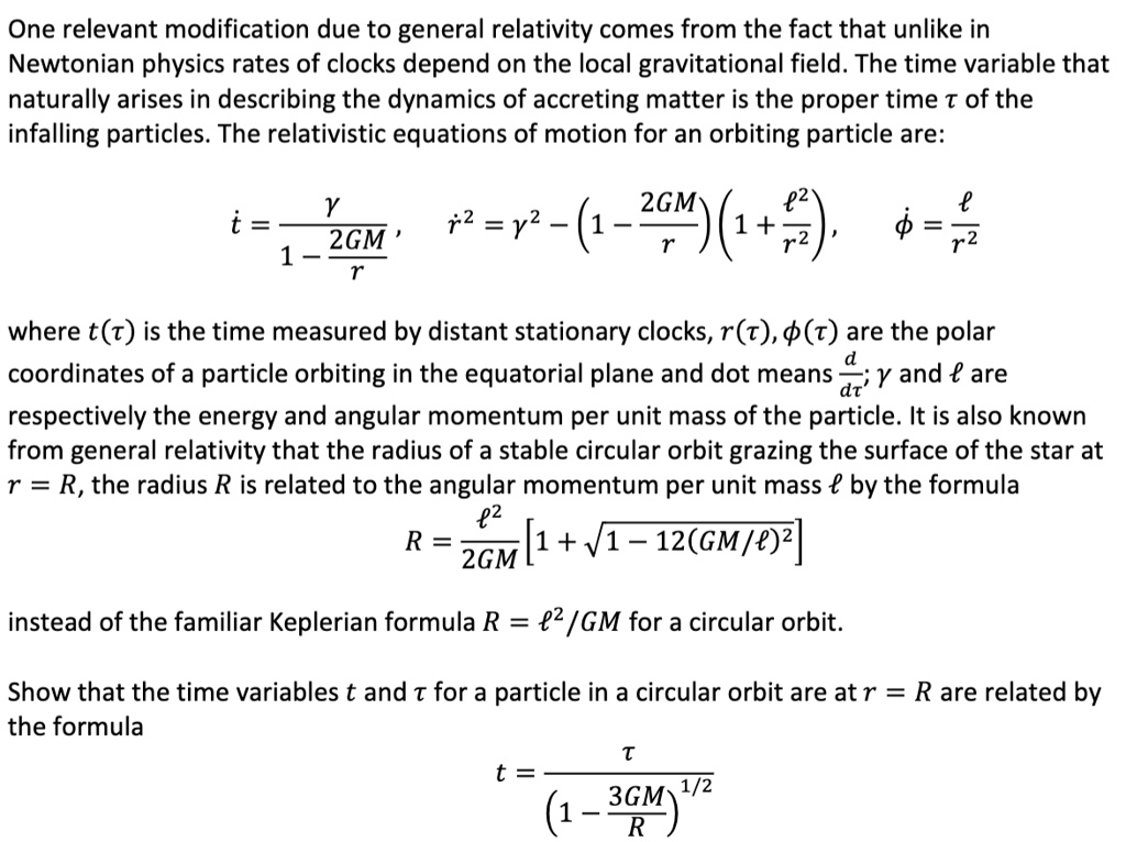 General Relativity Equations Of Motion