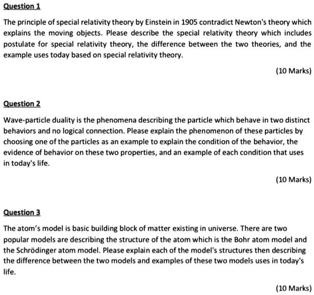 SOLVED: Answer By Using The Newton'stheory Question 1 The Principle Of ...