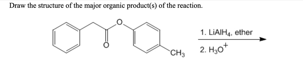 SOLVED: Draw the structure of the major organic product(s) of the ...