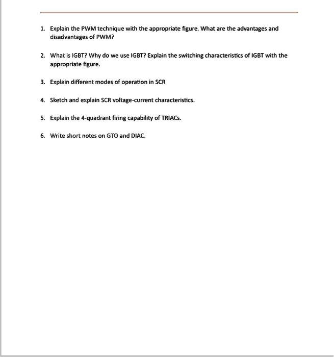 SOLVED Texts 1. Explain the PWM technique with the appropriate figure