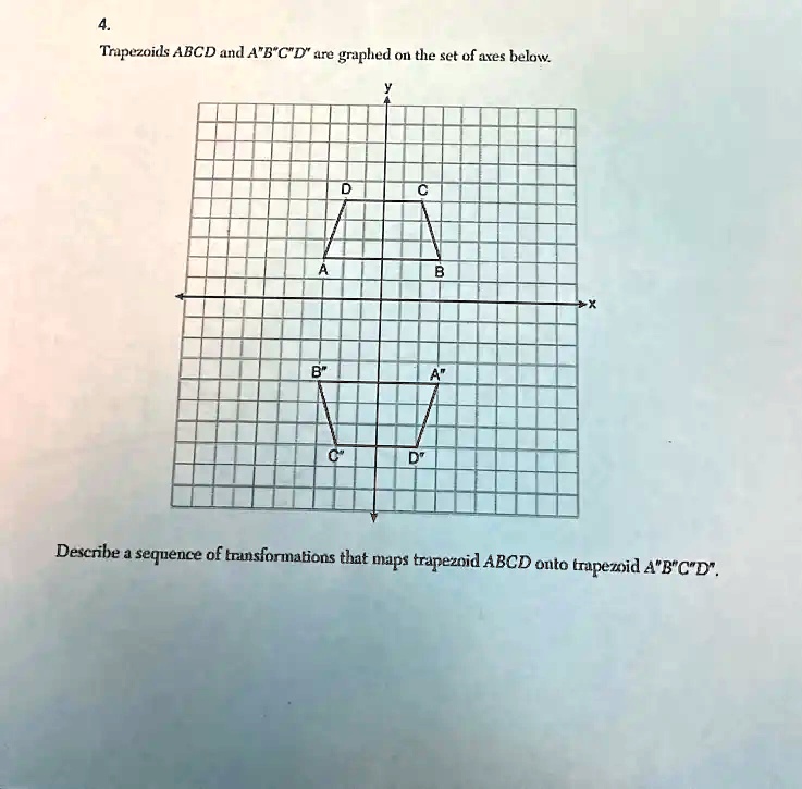 SOLVED: Trapezoids ABCD And ABCD" Are Graphed On The Set Of Axes Below ...