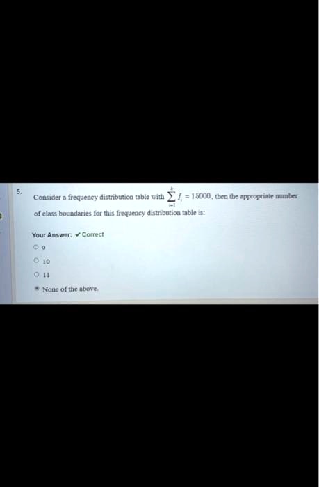 CLASS BOUNDARIES IN FREQUENCY DISTRIBUTION TABLE visual data 6