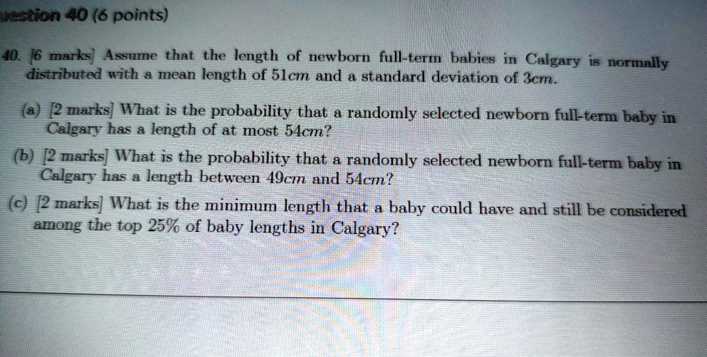 SOLVED Question 40 (6 points) A random variable is distributed with a