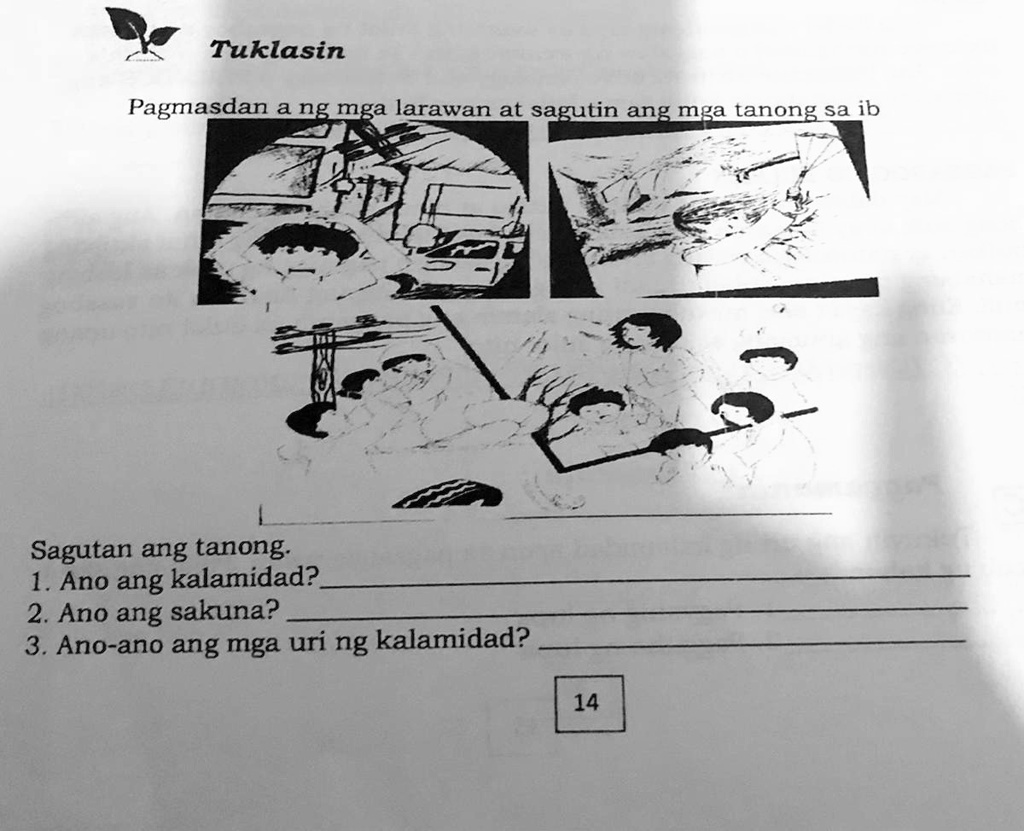 SOLVED: 1.Ano ang kalamidad? 2.Ano ang sakuna? 3.Ano-ano ang mga uri ng ...