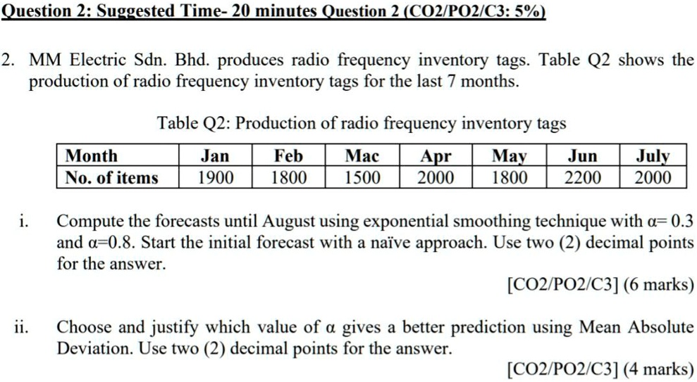 SOLVED Question 2 Suggested Time 20 minutes Question 2 (CO2/PO2/C3