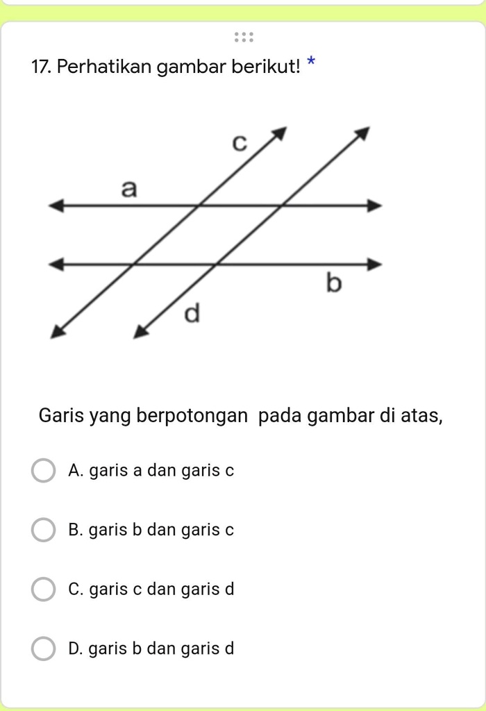 SOLVED: Bantu jawab kak pliss Nanti di kumpulkan 17. Perhatikan gambar ...