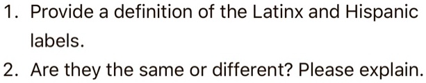 ISTSS on X: What does #Latinx mean?? Hispanic refers to a linguistic  origin from a Spanish speaking country. Latin refers to Latin American  heritage regardless of language (so inclusive of Brazil, for