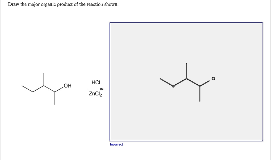 get-answer-draw-the-major-organic-product-of-the-reaction-shown-hci