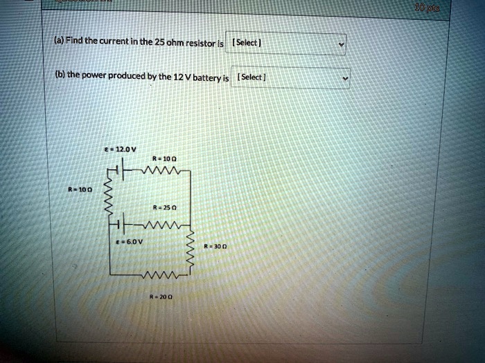 SOLVEDJCprs (a) Find the current in the 25 ohm resistor Is [Select