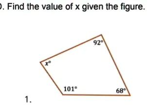 SOLVED: Find the value of x given the figure 101