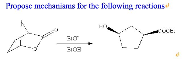 SOLVED: Propose mechanisms for the following reactions HO COOEt Eto EtOH