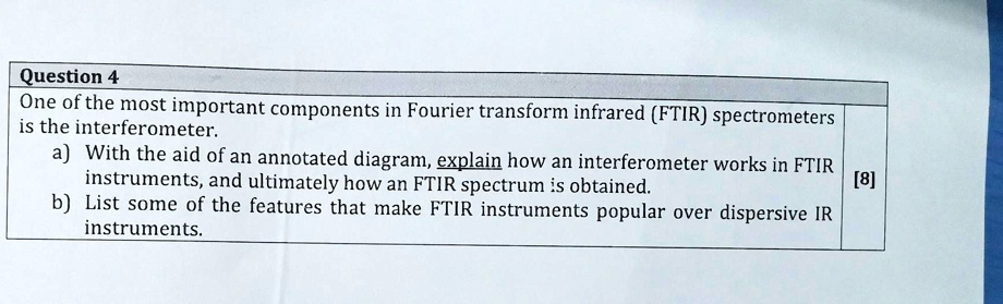 SOLVED: Question 4 One of the most important components in Fourier ...