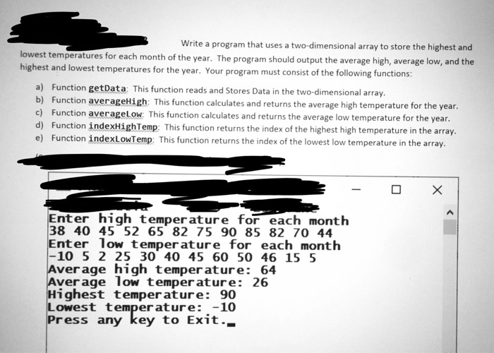 high and low temperatures yearly