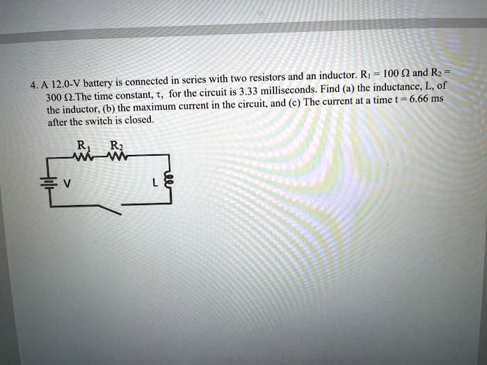 SOLVED A 12.0V battery is connected in series with two resistors and