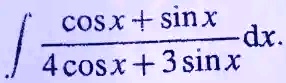 range of 3 sinx - 4 cosx