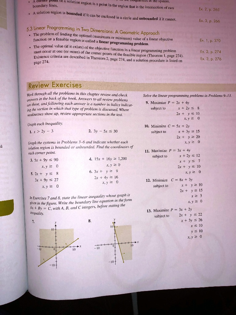 Solved Lution Region Inc System Boundary Lites Point In The Region That Thc Interscction Of Wo Solution Region Bounded If It Can Be Enclosed In Circle And Unbounded Il Cundol 2